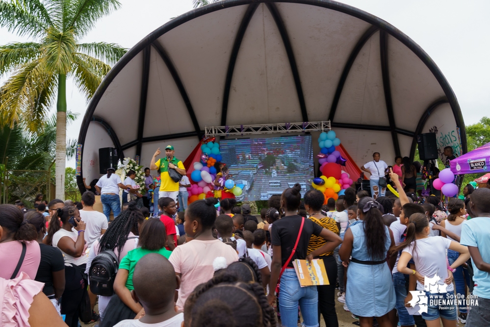 Fue todo un éxito la celebración del Día de la Niñez por parte de la Administración Distrital de Buenaventura