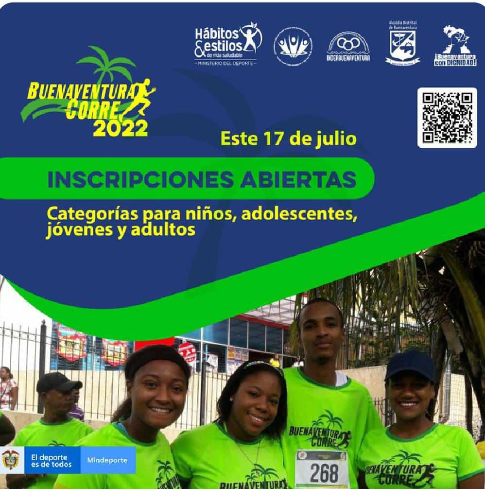 Siguen abiertas las inscripciones para la carrera atlética Buenaventura Corre el 17 de julio de 2022