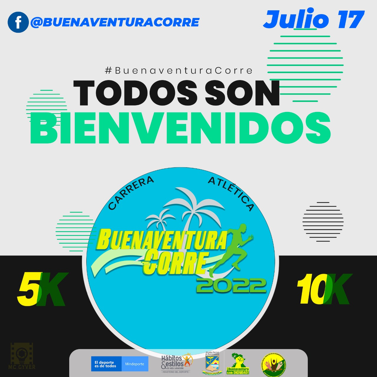 Dos mil personas se inscribieron para participar en la 3ª edición dela carrera atlética Buenaventura Corre