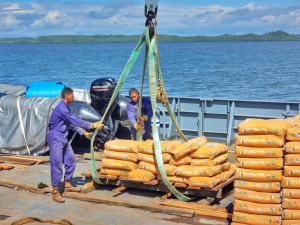 La Armada de Colombia continúa edificando obras en beneficio de la comunidad de Candelilla de la Mar