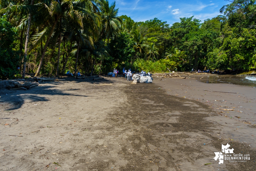 Se realizó con éxito una jornada de limpieza de la playa San Pedro con Asogesampa y Cempre