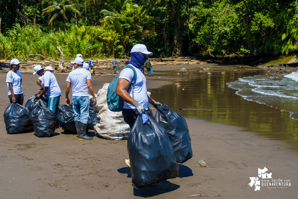 Se realizó con éxito una jornada de limpieza de la playa San Pedro con Asogesampa y Cempre