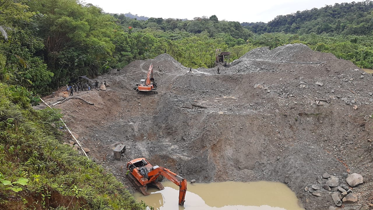 La Fuerza Pública propinó un duro golpe contra la minería ilegal en zona rural de Buenaventura