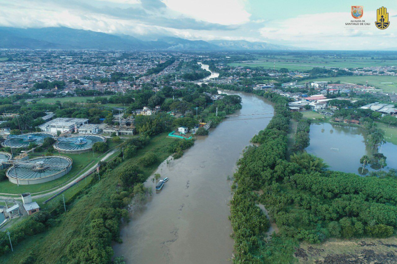 El río Cauca alcanzó niveles históricos a su paso por Cali