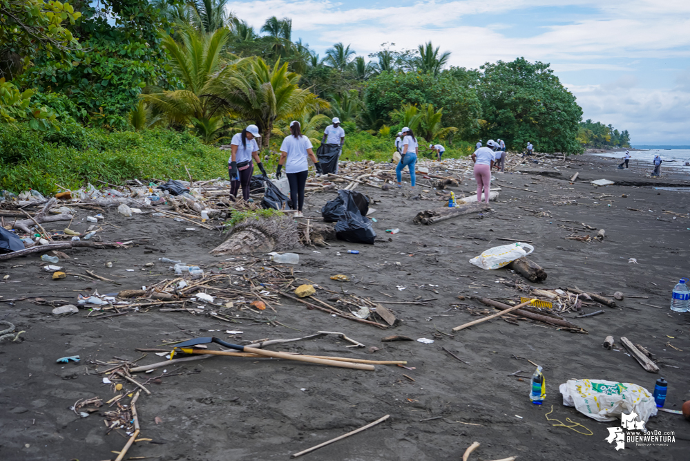 Con la participación de organizaciones de Cali y Buenaventura, Asogesampa y Cempre realizaron jornada de limpieza de playas en el sector de Vista Hermosa en La Bocana