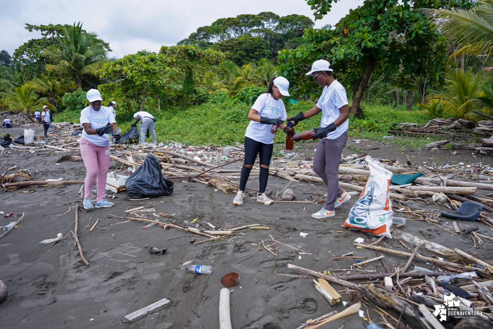 Con la participación de organizaciones de Cali y Buenaventura, Asogesampa y Cempre realizaron jornada de limpieza de playas en el sector de Vista Hermosa en La Bocana