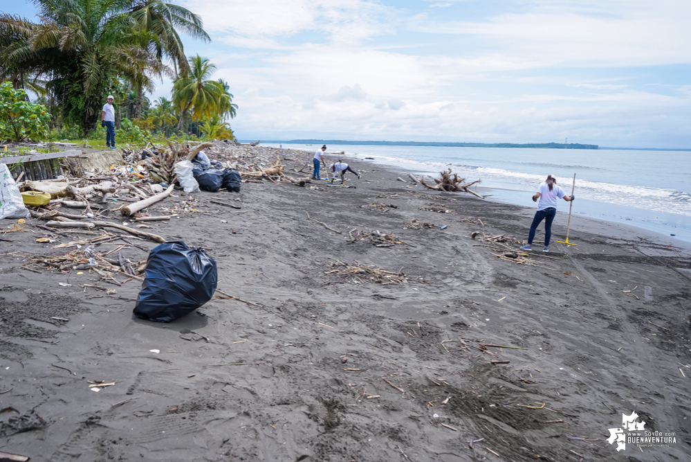 Con la participación de organizaciones de Cali y Buenaventura, Asogesampa y Cempre realizaron jornada de limpieza de playas en el sector de Vista Hermosa en La Bocana