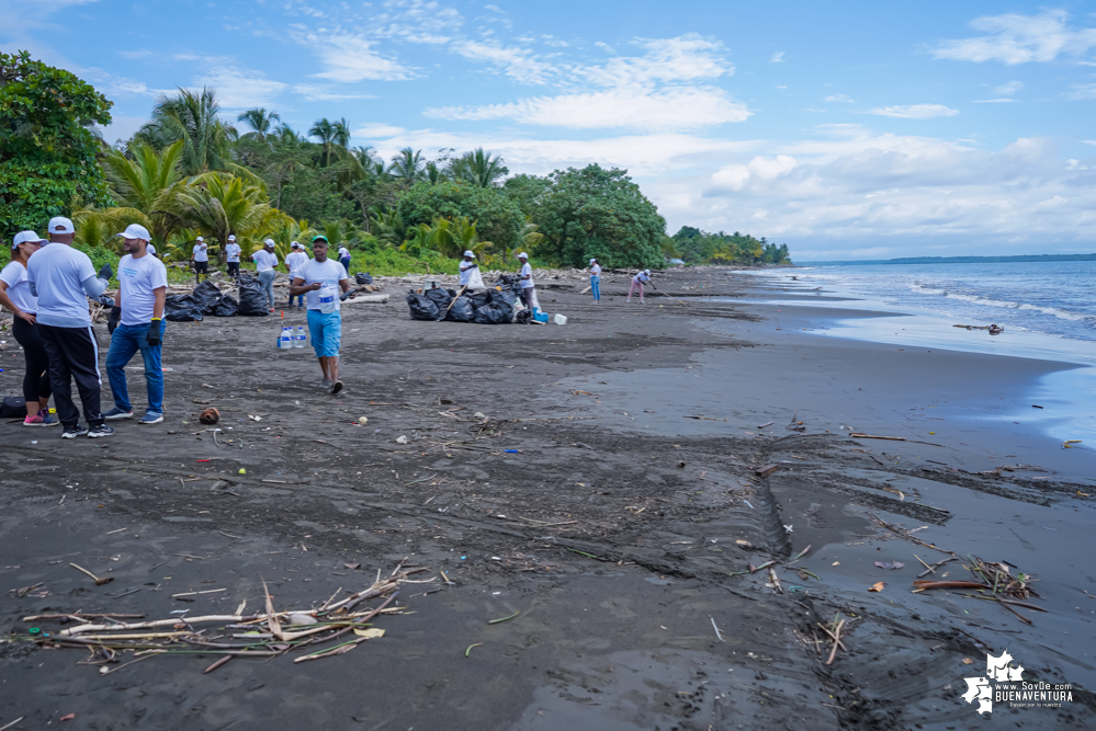 Con la participación de organizaciones de Cali y Buenaventura, Asogesampa y Cempre realizaron jornada de limpieza de playas en el sector de Vista Hermosa en La Bocana