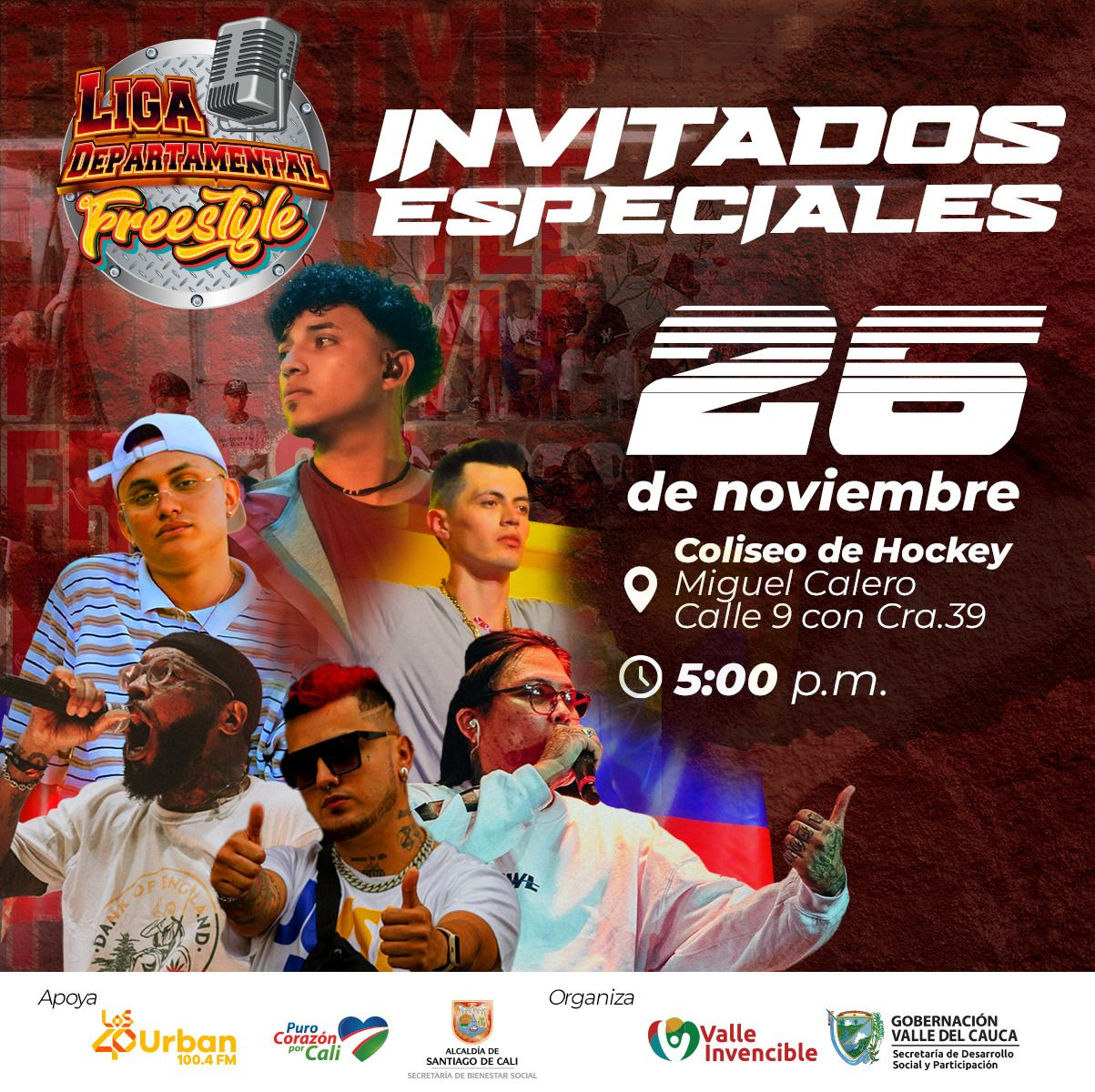 El sábado 26 de noviembre es la gran final de la primera Liga Departamental de Freestyle