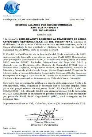 Excelentes noticias para la competitividad de dos importantes empresas de la región al lograr certificación internacional con el liderazgo de un profesional de Buenaventura