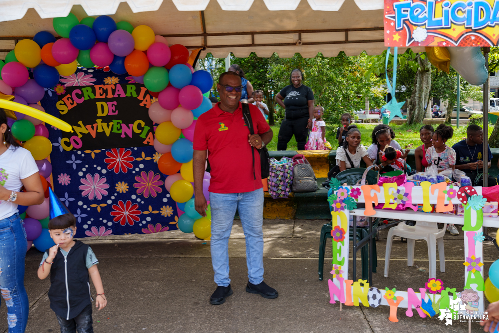 La Administración Distrital de Buenaventura celebró el Día los Niños y Niñas a través del despacho de la Gestora Social, Edith Obando