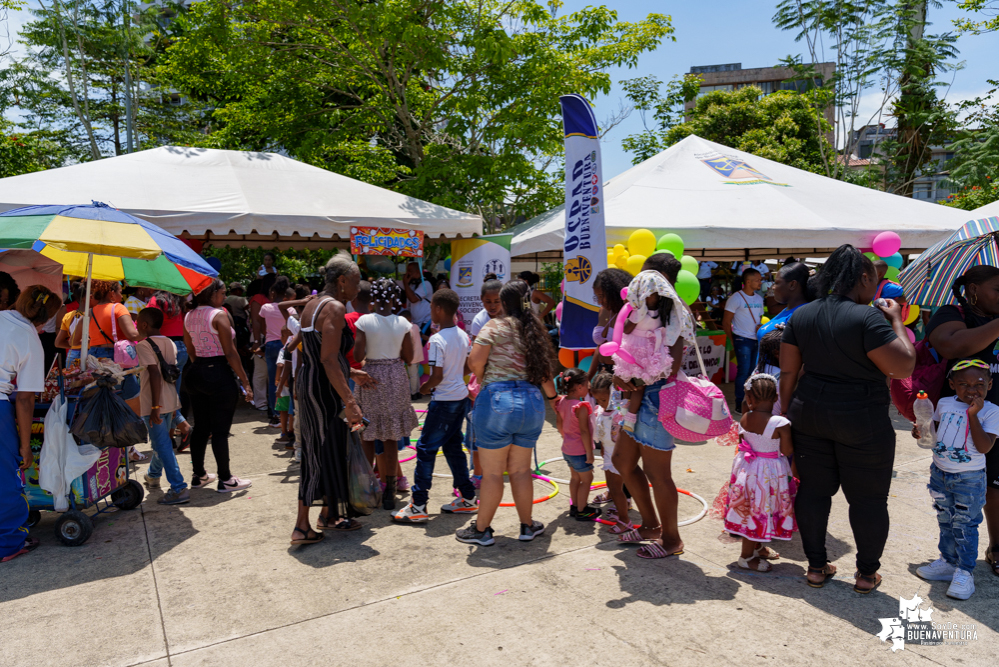 La Administración Distrital de Buenaventura celebró el Día los Niños y Niñas a través del despacho de la Gestora Social, Edith Obando