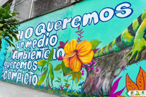 7 murales ambientales elaborados entre el EPA Buenaventura y estudiantes del Distrito embellecerán la ciudad