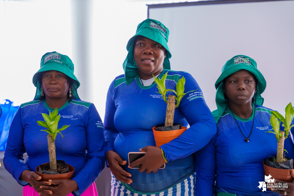 Las Guardianas del Manglar en Buenaventura seguirán recibiendo apoyo de la empresa privada para seguir cuidando los manglares y mejorando su calidad de vida 