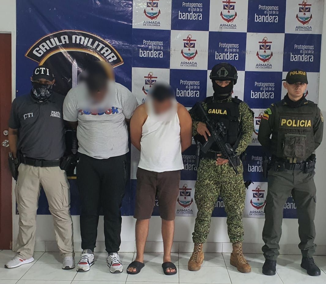 La Fuerza Pública capturó 3 presuntos extorsionistas del grupo delincuencial organizado La Local en Buenaventura 