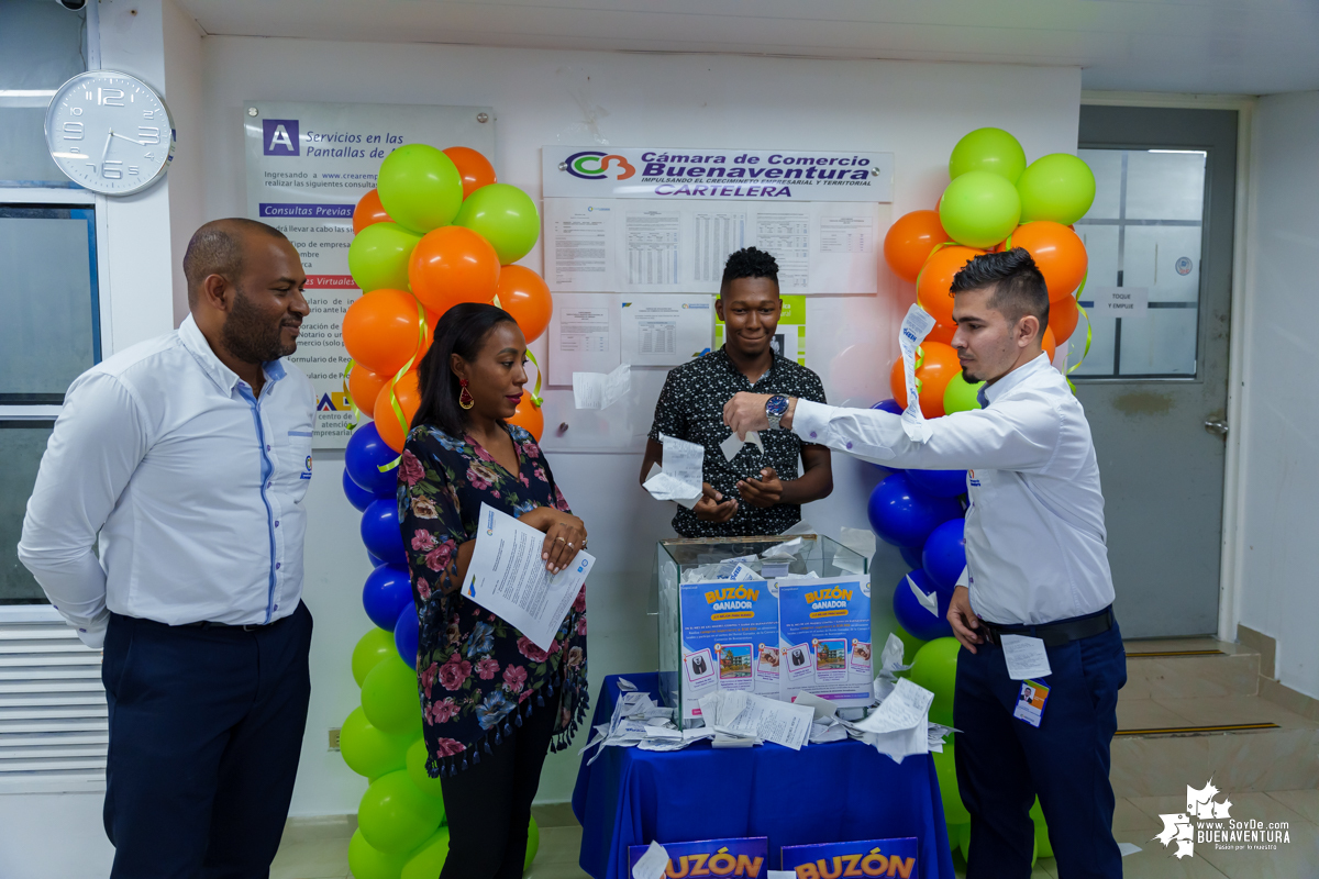 La Cámara de Comercio de Buenaventura realizó el sorteo de la campaña Buzón Ganador del mes de mayo de 2023