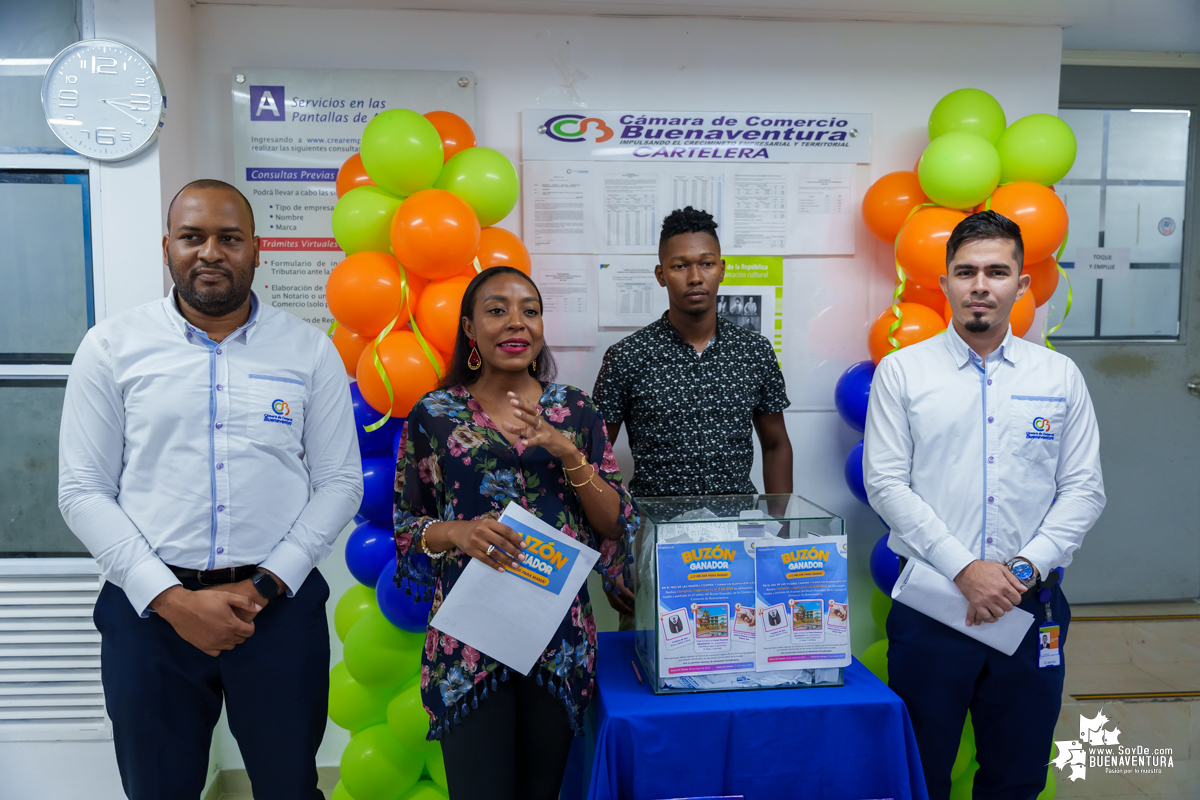 La Cámara de Comercio de Buenaventura realizó el sorteo de la campaña Buzón Ganador del mes de mayo de 2023