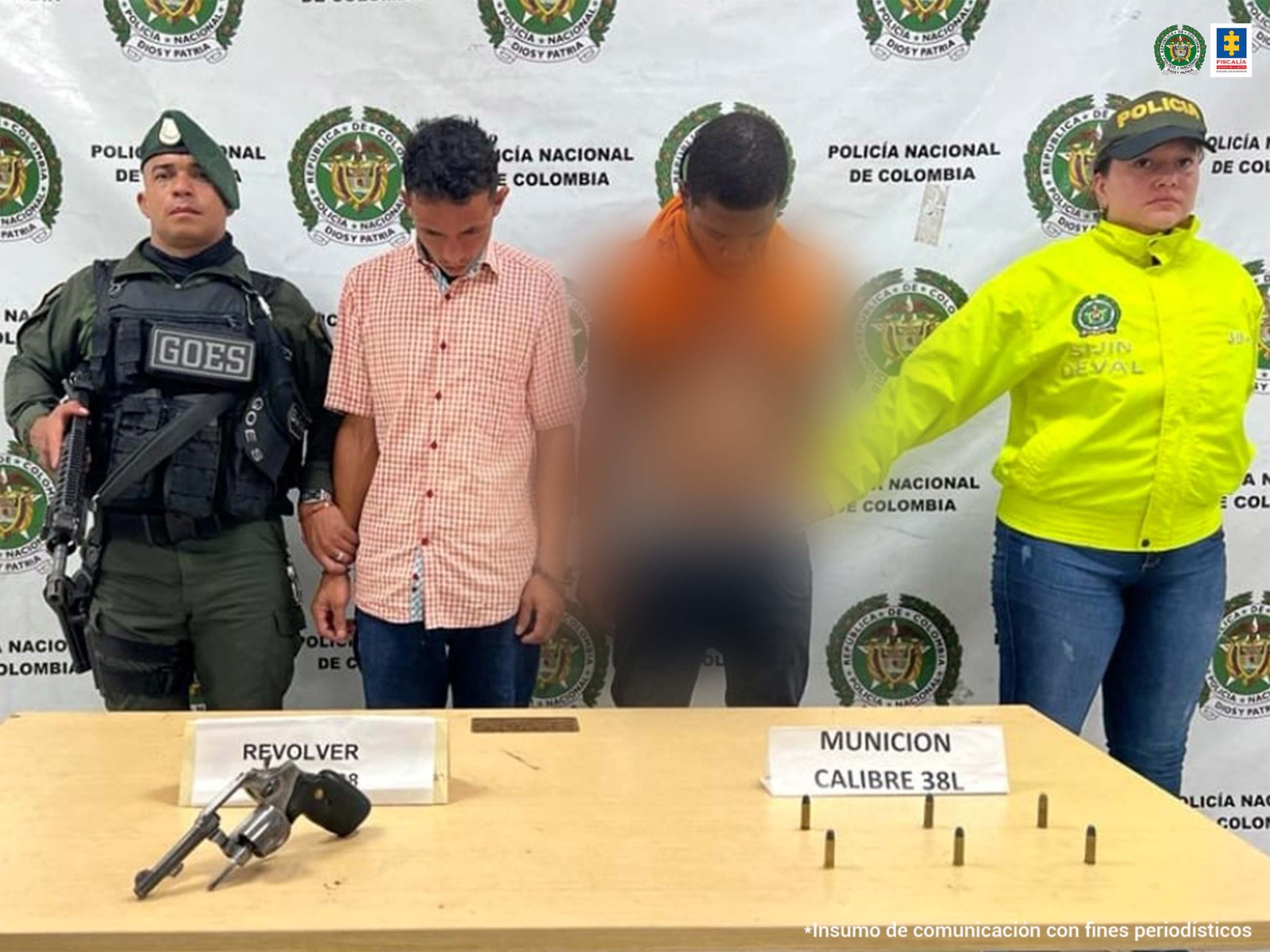 Fueron asegurados dos presuntos miembros de Los Shotas señalados de porte ilegal de armas de fuego 