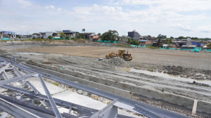 El alcalde distrital de Buenaventura, Víctor Hugo Vidal revisó los avances de las obras que se adelantan en la ciudad