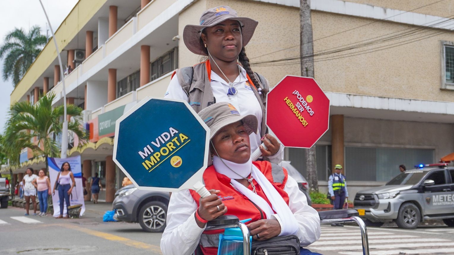 Con música típica de la región y una importante actividad se conmemoró el Día Mundial del Peatón