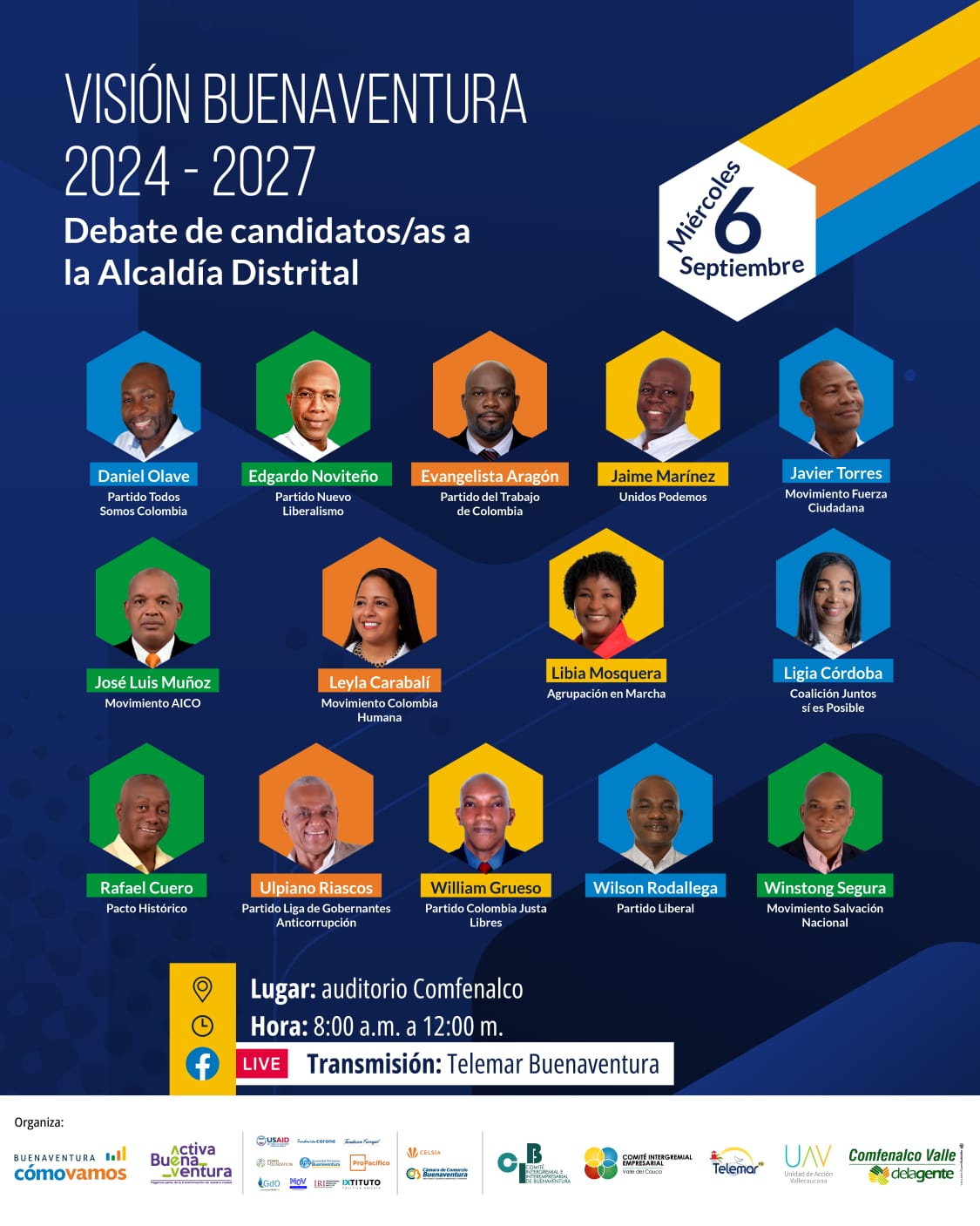 Gran debate: Visión Buenaventura 2024 – 2027 ¿Qué proponen los candidatos y las candidatas a la Alcaldía? 