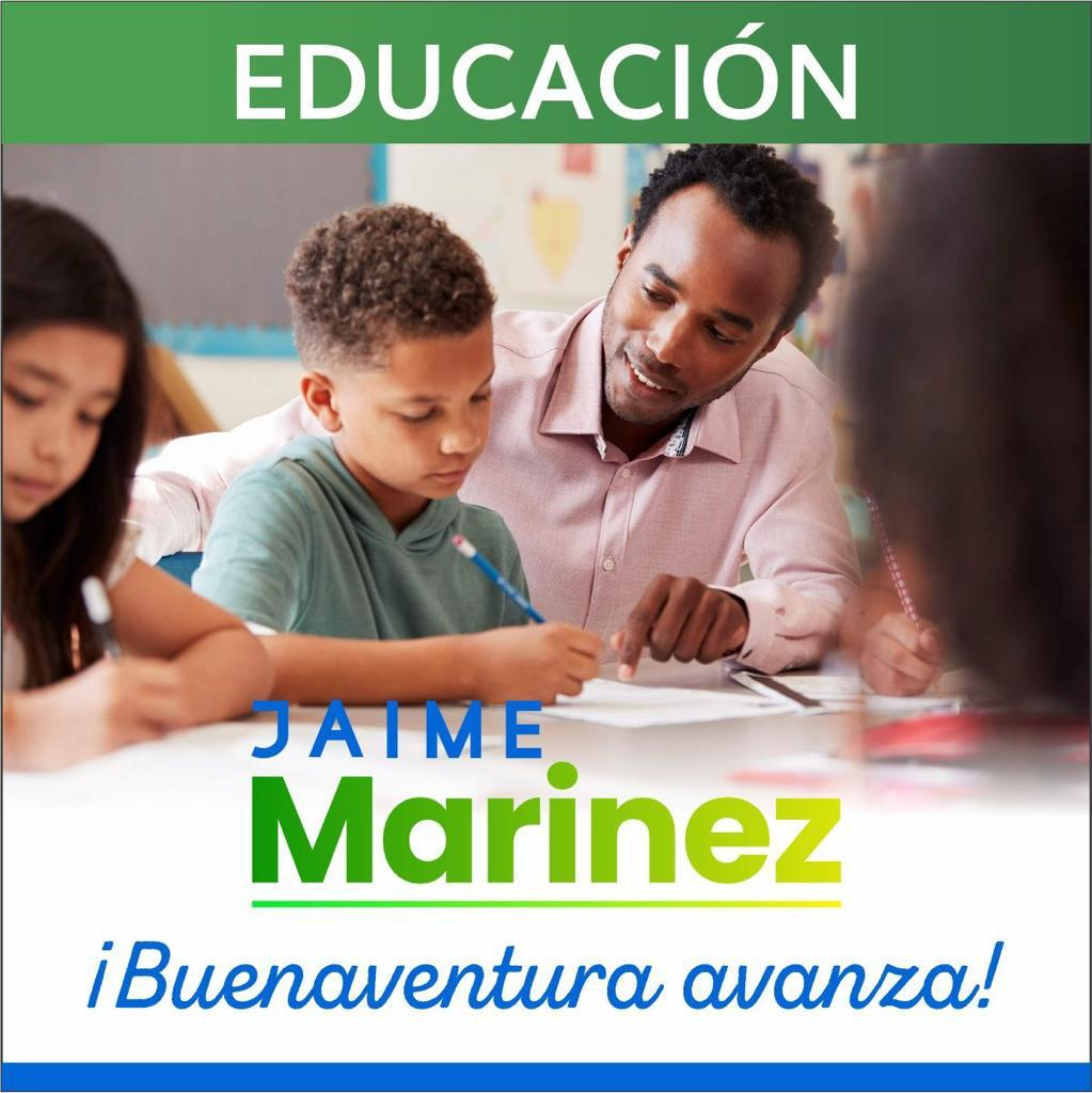 El candidato Jaime Marinez Plantea, garantizar que el servicio educativo sea el óptimo y que llegue a todos con igual calidad