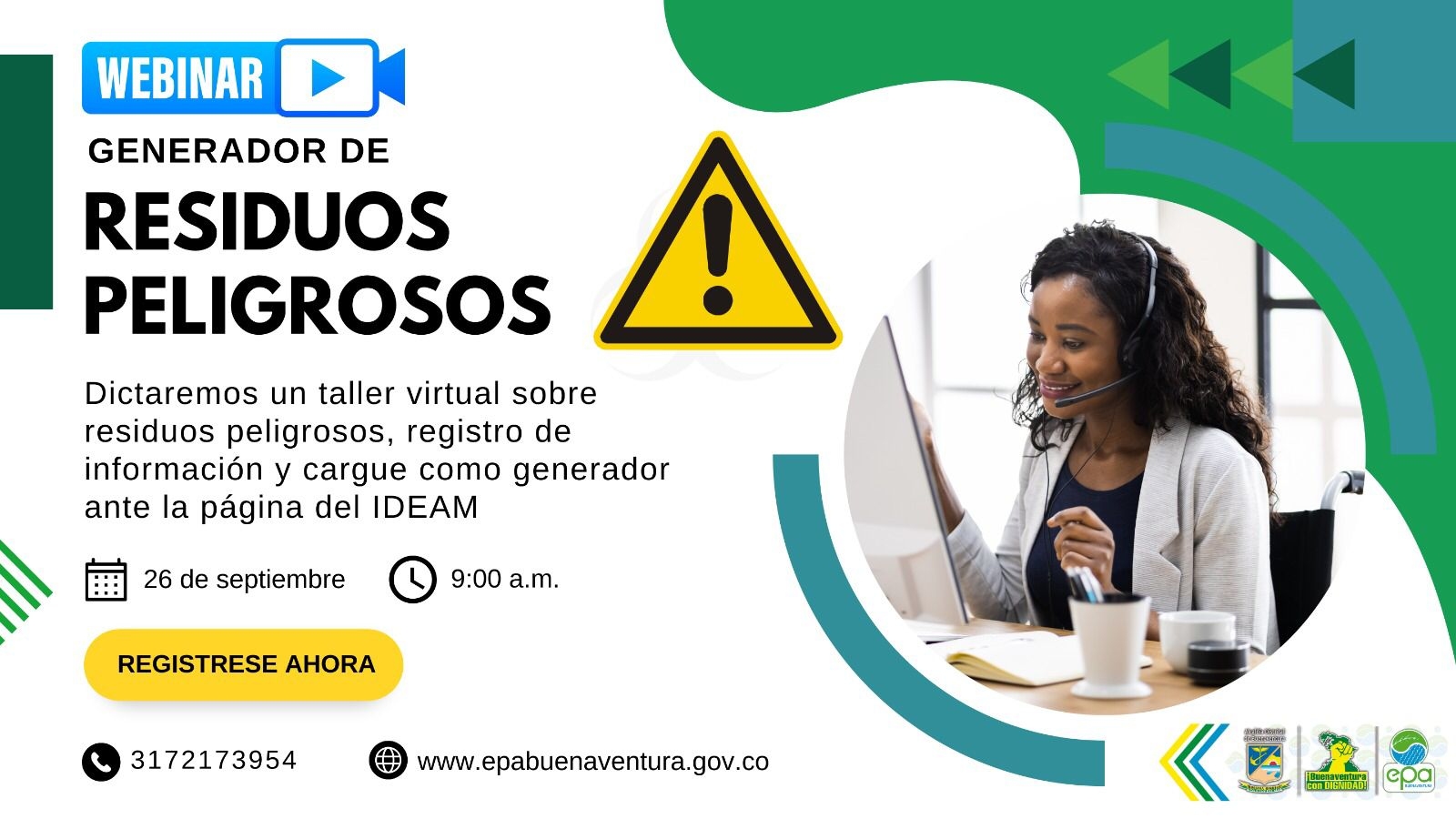 El EPA Buenaventura dictará Taller Virtual sobre Gestión de Residuos Peligrosos