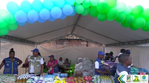 En el biotrueque realizado en el barrio San Buenaventura se recogieron casi ocho toneladas de residuos