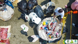 En el biotrueque realizado en el barrio San Buenaventura se recogieron casi ocho toneladas de residuos