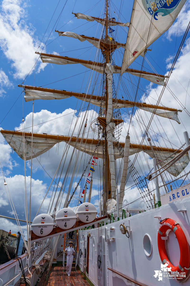 Después de 3 años sin llegar al territorio y 24 sin atracar en los muelles de la Sociedad Portuaria Buenaventura, arribó el buque escuela ARC Gloria al Distrito Especial