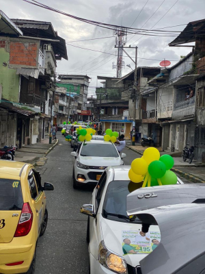 Con multitudinaria caravana la comuna 12, responde al llamado de sumarse al Pacto Social por Buenaventura