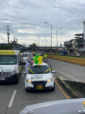 Con multitudinaria caravana la comuna 12, responde al llamado de sumarse al Pacto Social por Buenaventura