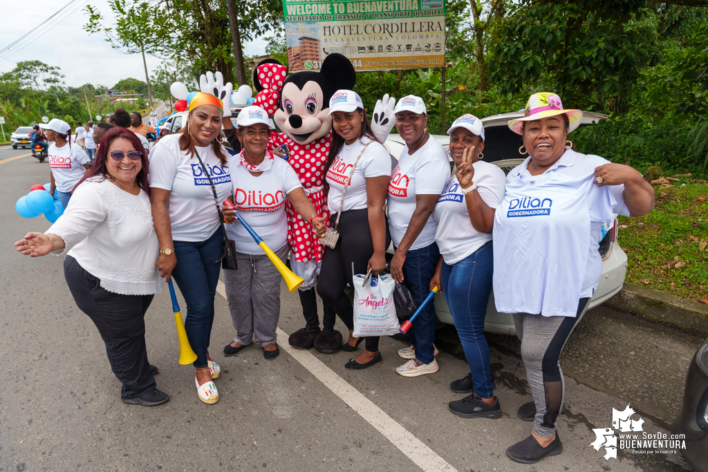 La campaña de Dilian Francisca Toro en Buenaventura realizó caravana del cierre de campaña el domingo 22 de octubre de 2023