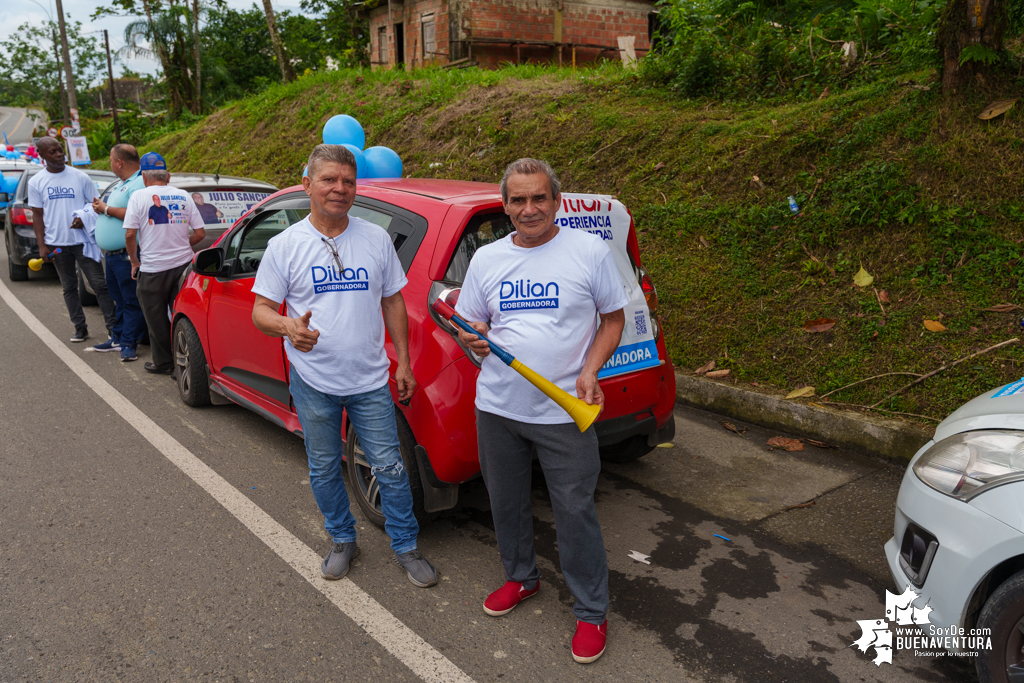 La campaña de Dilian Francisca Toro en Buenaventura realizó caravana del cierre de campaña el domingo 22 de octubre de 2023