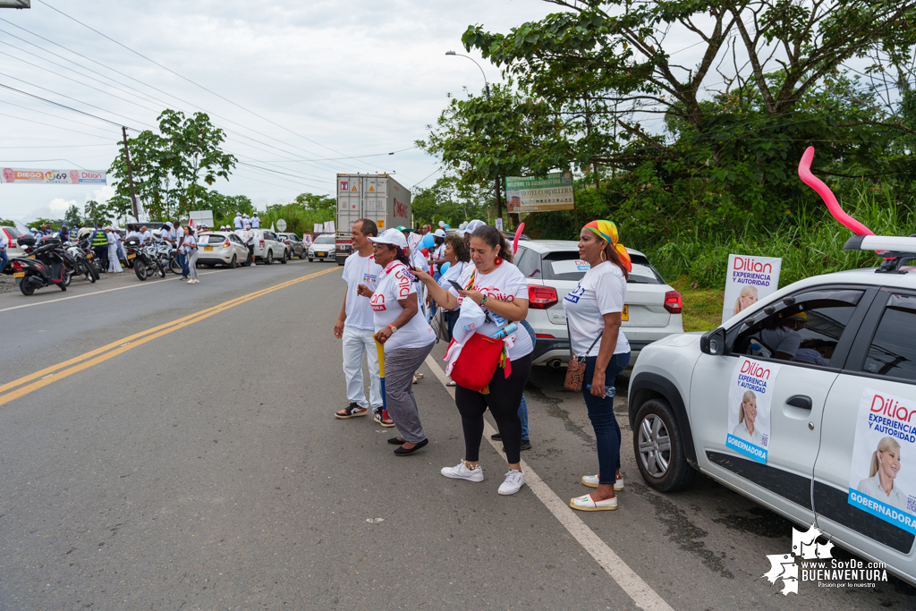 La campaña de Dilian Francisca Toro en Buenaventura realizó caravana del cierre de campaña el domingo 22 de octubre de 2023