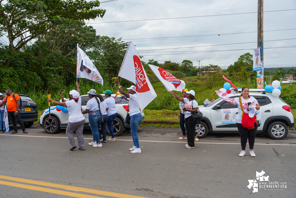 La campaña de Dilian Francisca Toro en Buenaventura realizó caravana del cierre de campaña el domingo 22 de octubre de 2023