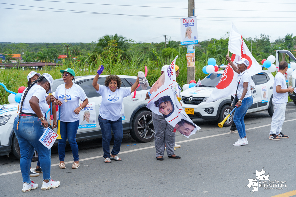 La campaña de Dilian Francisca Toro en Buenaventura realizó caravana del cierre de campaña el domingo 22 de octubre de 2023