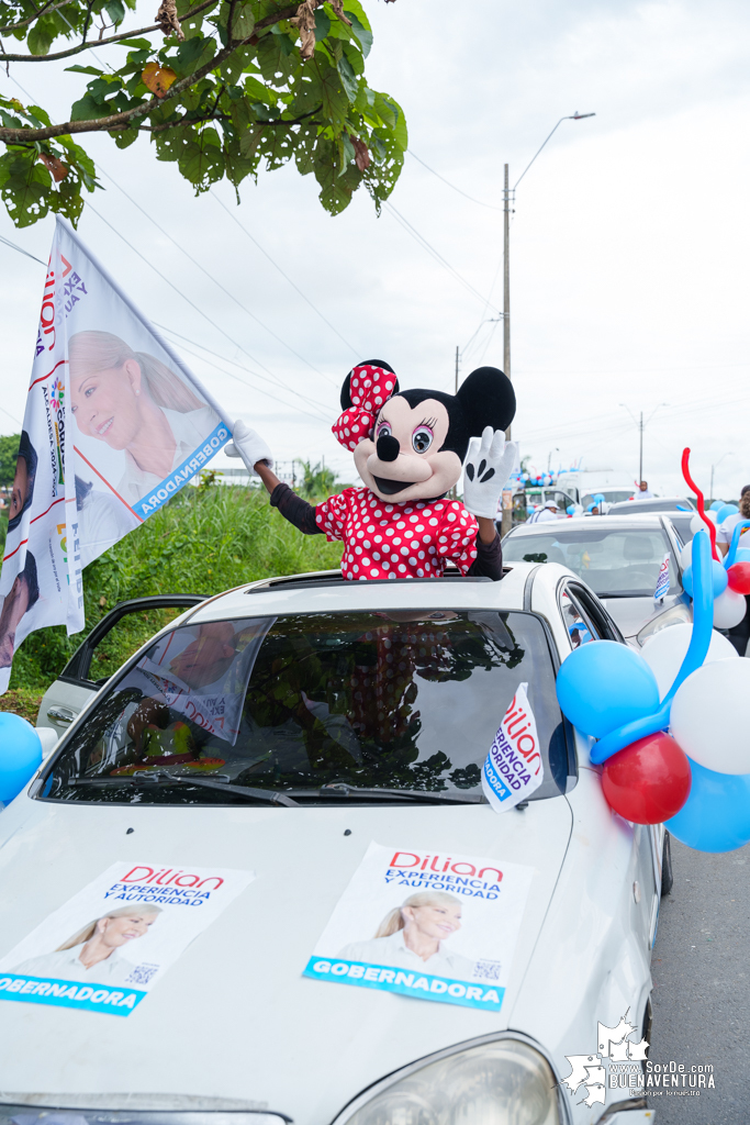 La campaña de Dilian Francisca Toro en Buenaventura realizó caravana del cierre de campaña el domingo 22 de octubre de 2023