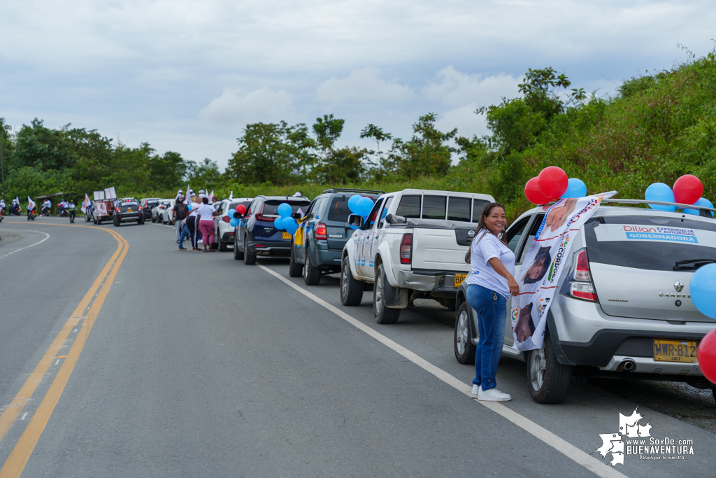 La campaña de Dilian Francisca Toro en Buenaventura realizó caravana del cierre de campaña el domingo 22 de octubre de 2023