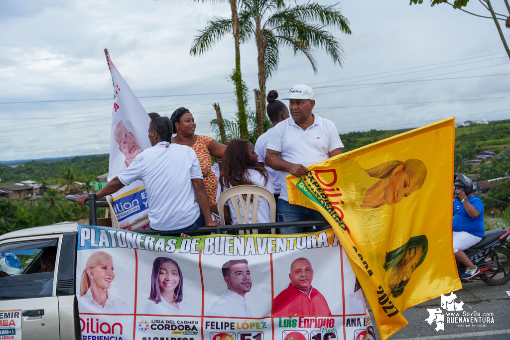 La campaña de Dilian Francisca Toro en Buenaventura realizó caravana del cierre de campaña el domingo 22 de octubre de 2023