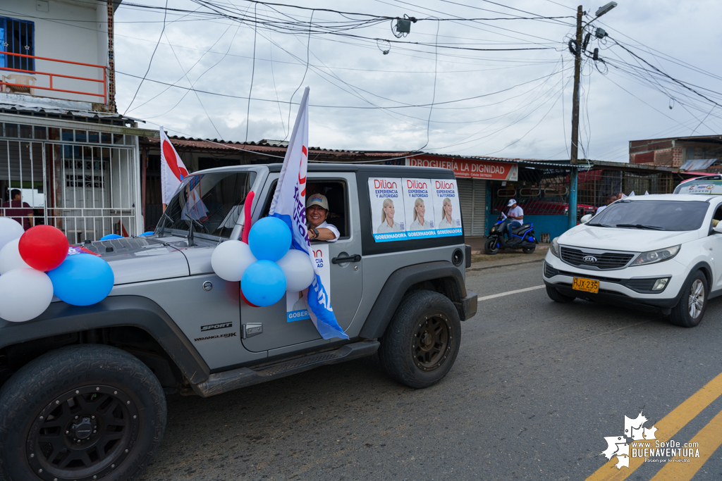 La campaña de Dilian Francisca Toro en Buenaventura realizó caravana del cierre de campaña el domingo 22 de octubre de 2023