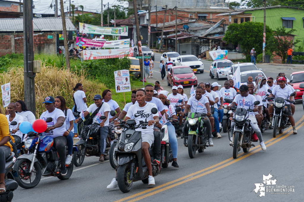 La campaña de Dilian Francisca Toro en Buenaventura realizó caravana del cierre de campaña el domingo 22 de octubre de 2023