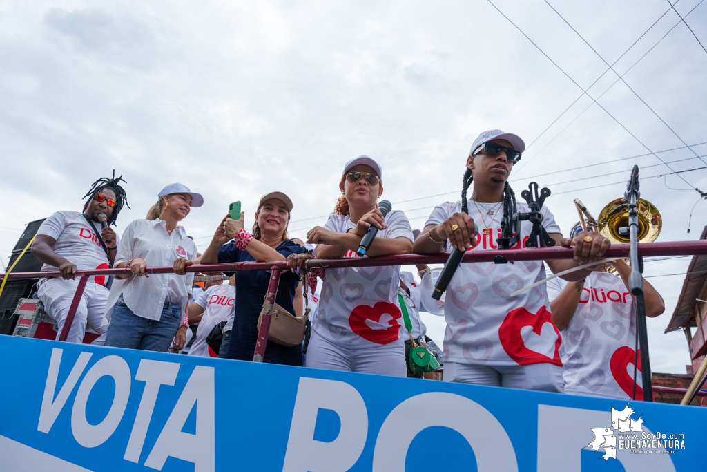 La campaña de Dilian Francisca Toro en Buenaventura realizó caravana del cierre de campaña el domingo 22 de octubre de 2023