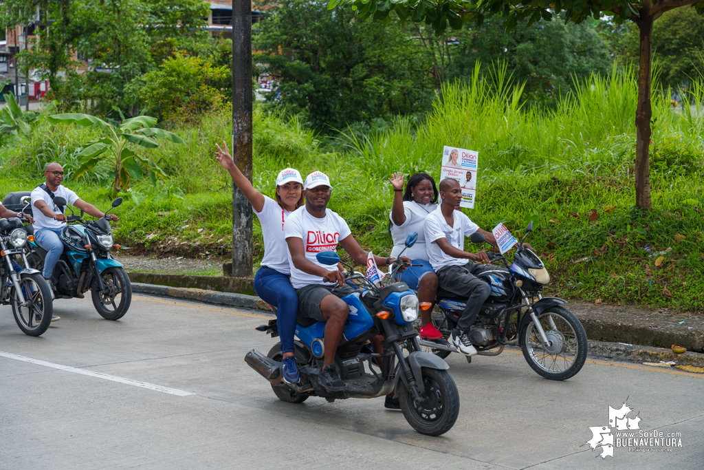 La campaña de Dilian Francisca Toro en Buenaventura realizó caravana del cierre de campaña el domingo 22 de octubre de 2023