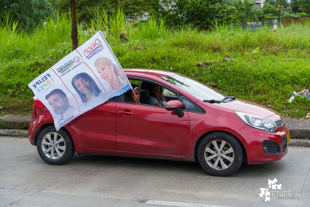 La campaña de Dilian Francisca Toro en Buenaventura realizó caravana del cierre de campaña el domingo 22 de octubre de 2023