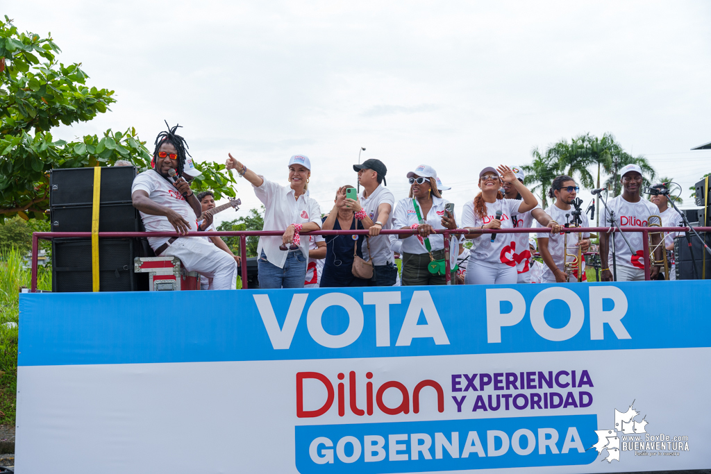 La campaña de Dilian Francisca Toro en Buenaventura realizó caravana del cierre de campaña el domingo 22 de octubre de 2023