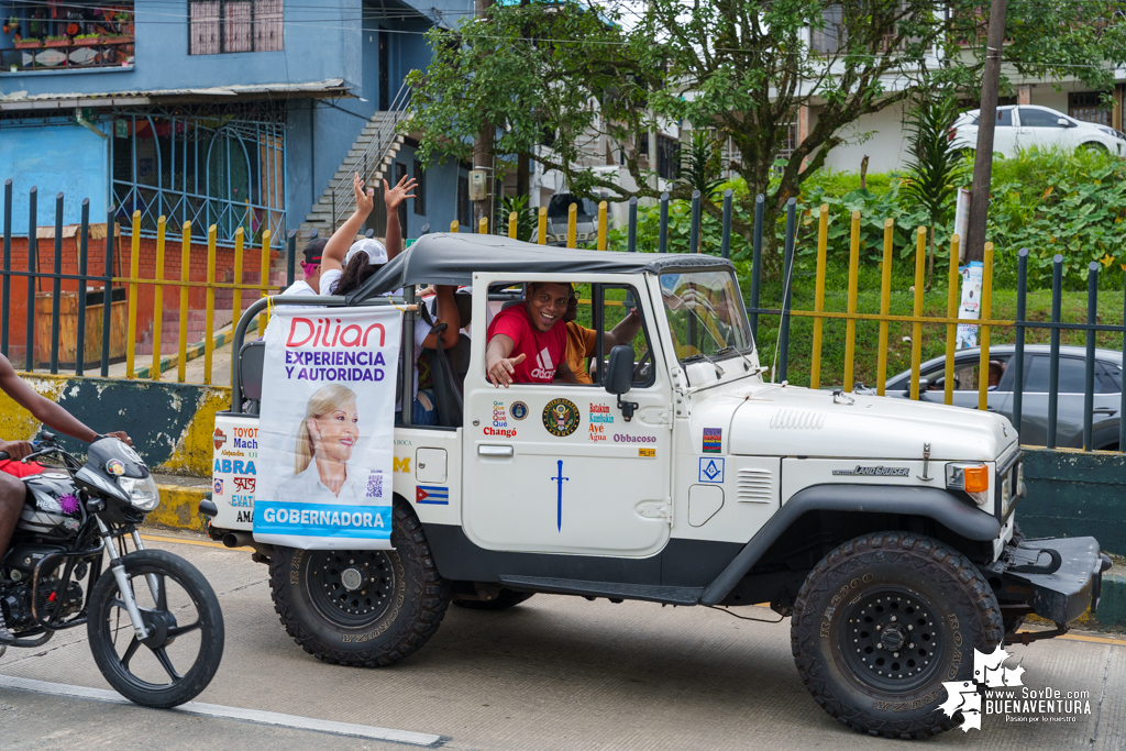 La campaña de Dilian Francisca Toro en Buenaventura realizó caravana del cierre de campaña el domingo 22 de octubre de 2023