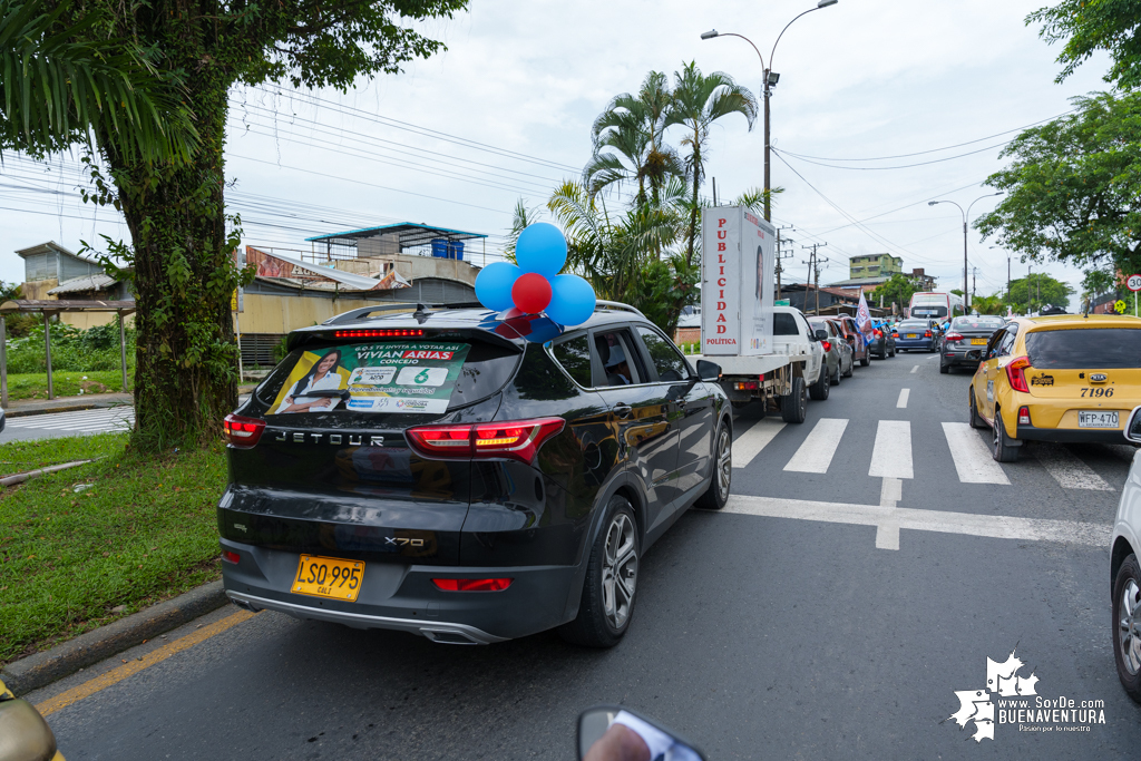 La campaña de Dilian Francisca Toro en Buenaventura realizó caravana del cierre de campaña el domingo 22 de octubre de 2023