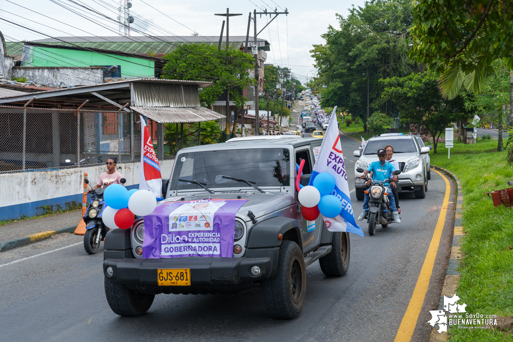 La campaña de Dilian Francisca Toro en Buenaventura realizó caravana del cierre de campaña el domingo 22 de octubre de 2023