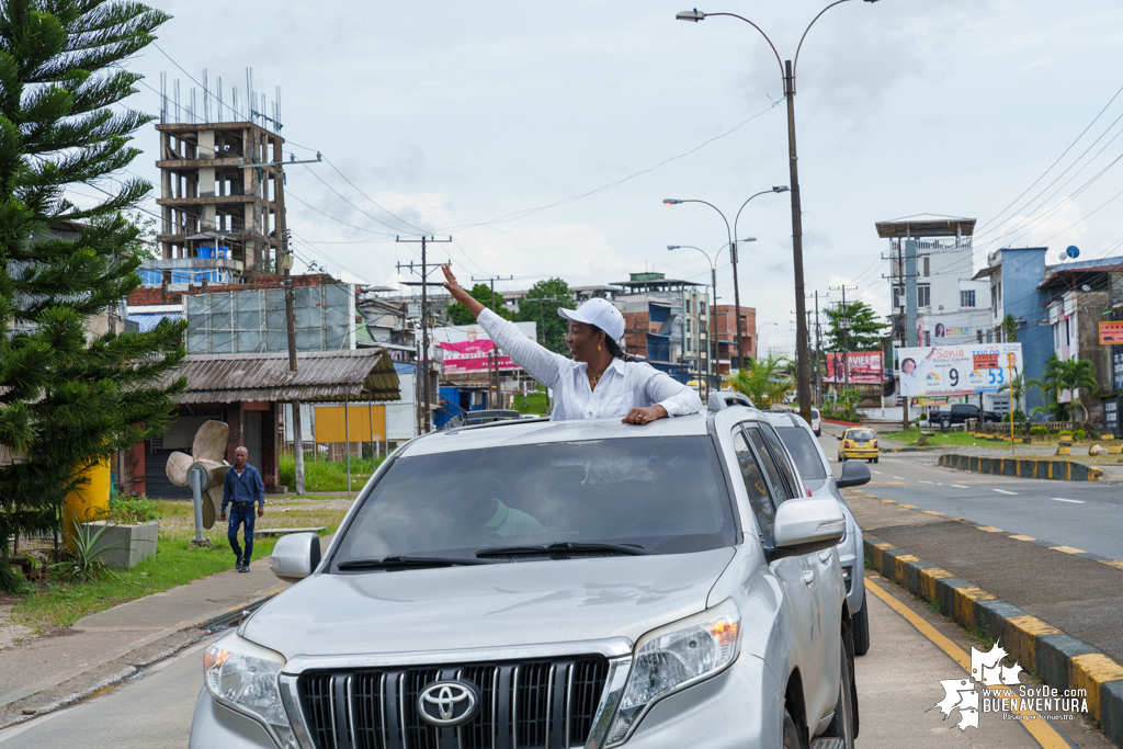 La campaña de Dilian Francisca Toro en Buenaventura realizó caravana del cierre de campaña el domingo 22 de octubre de 2023